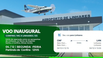 Conheça a aeronave que fará voos diários de Linhares para Minas